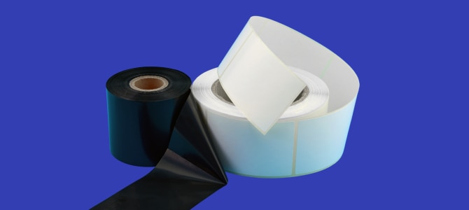 Thermal transfer labels and ribbons